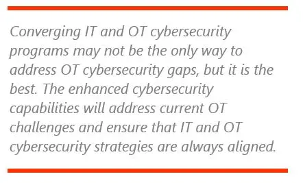 Converged IT/OT Cybersecurity